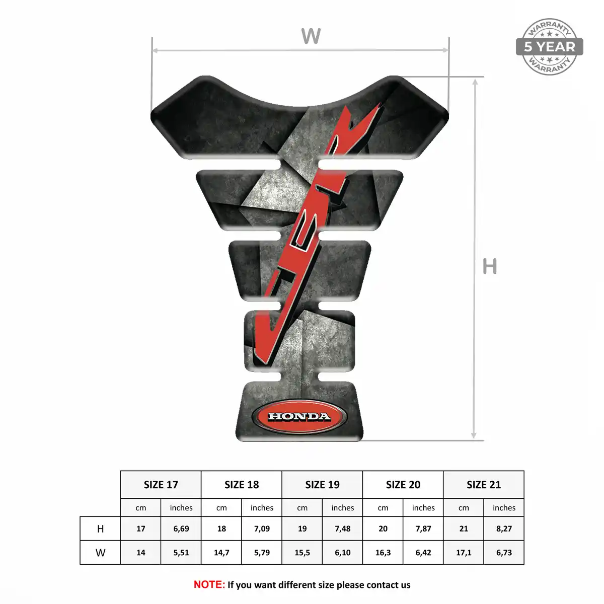 Honda Tank Fuse Protector Deluxe Edition