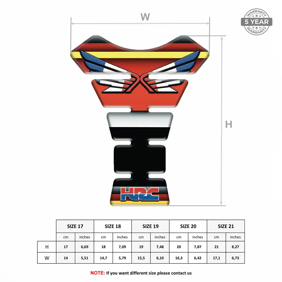 Honda Tank Fuse Protector Motorcycle Noble Edition