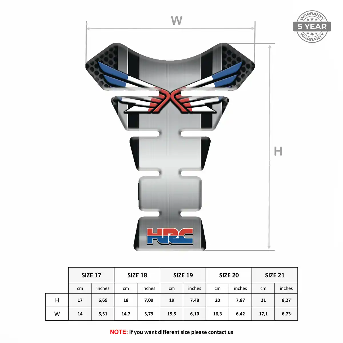 Honda Tank Fuse Protector Motorcycle Resin Elite