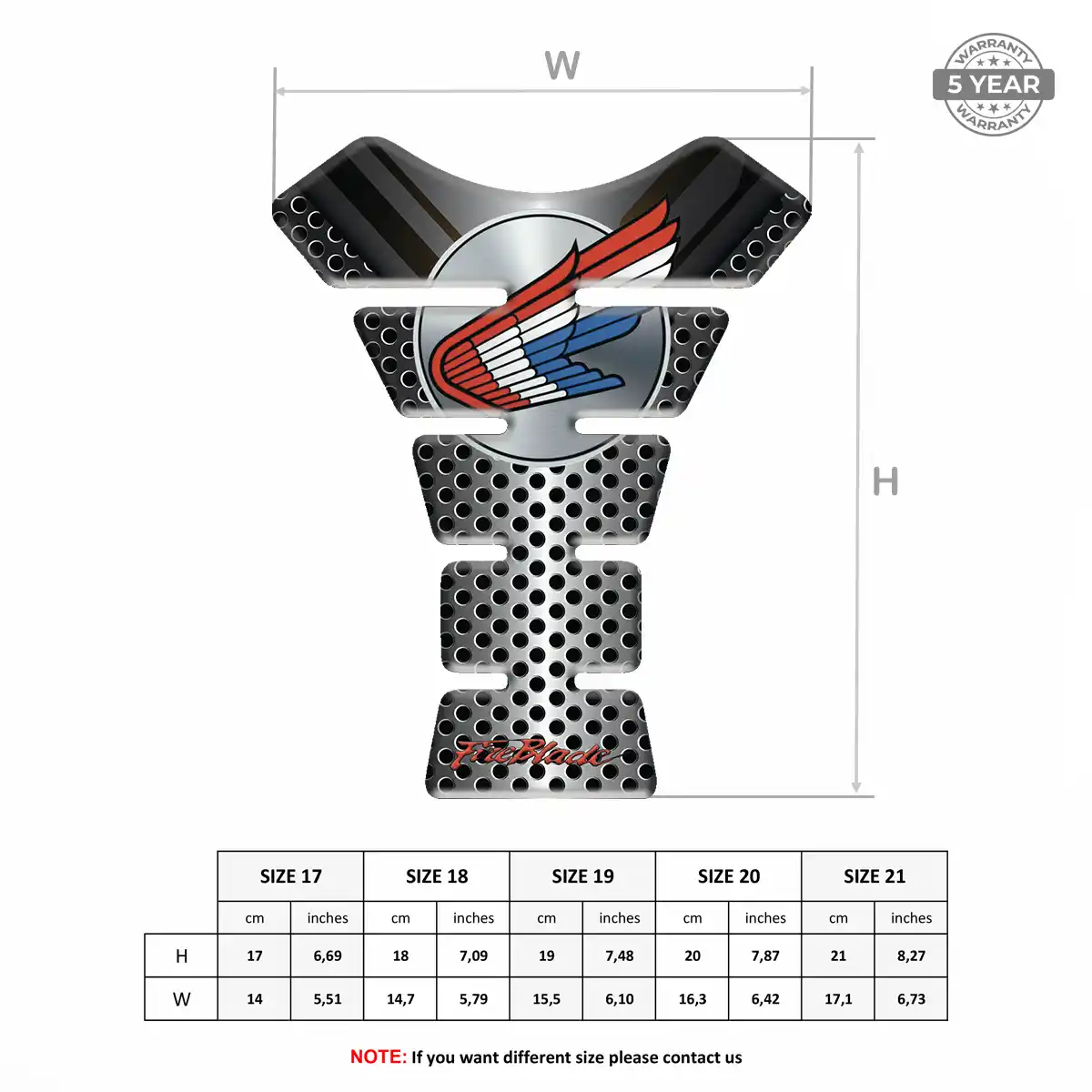 Honda Tank Grip Pad Opulent Line