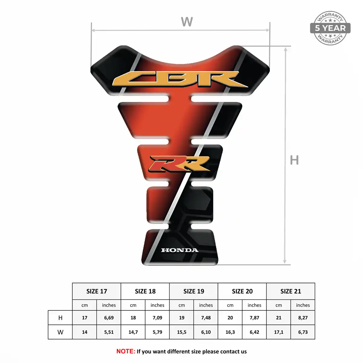 Honda Tank Grip Pad Prime Quality