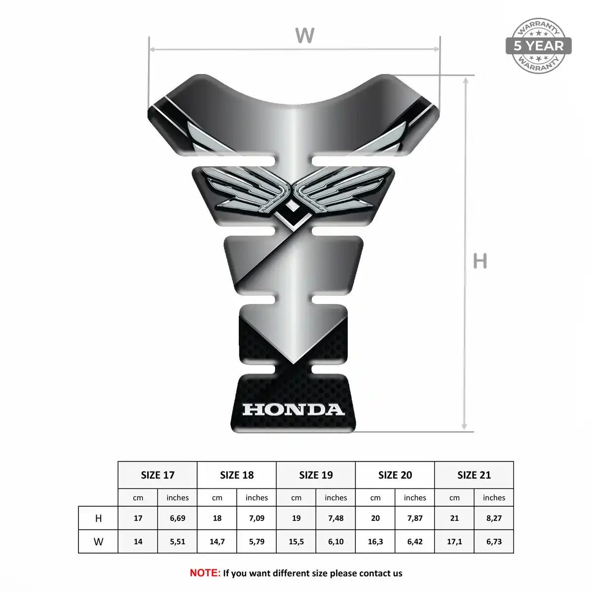 Honda Tank Grip Pad Superior Craft