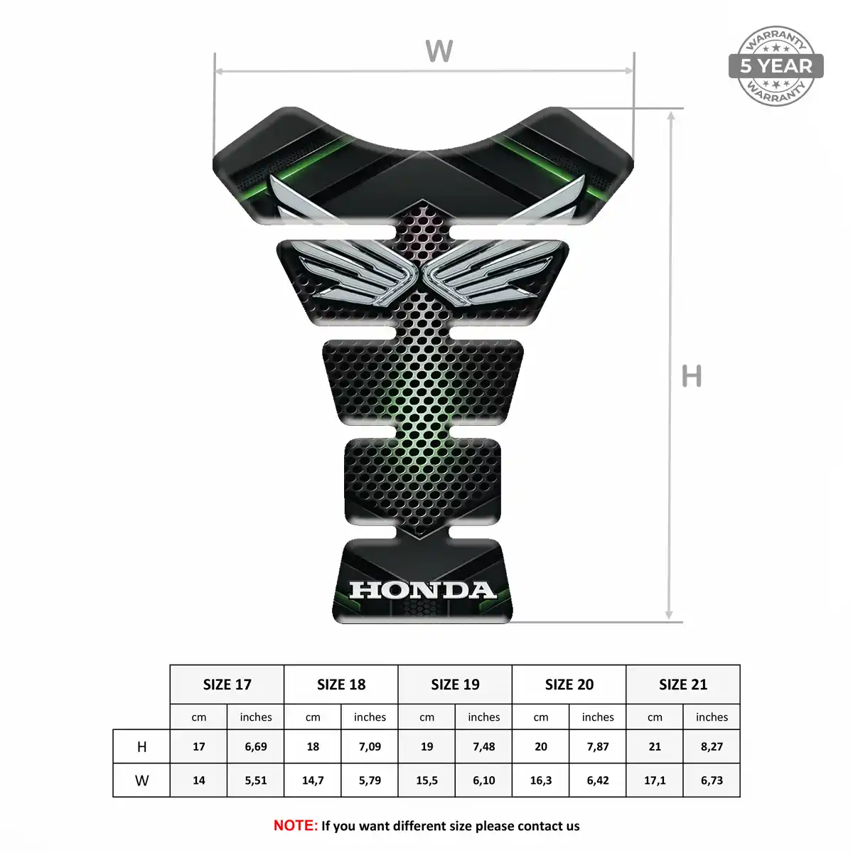 Honda Tank Guard Elite Finish