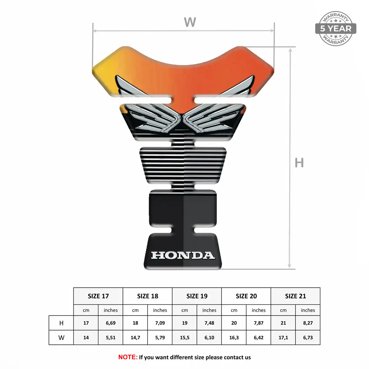 Honda Tank Guard Fuse Deluxe Edition