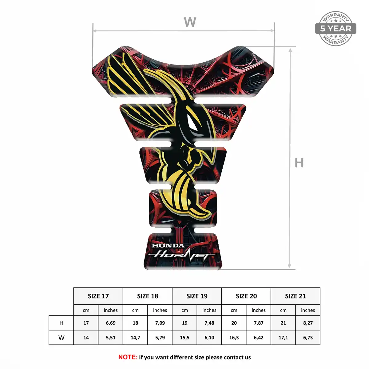 Honda Tank Guard Fuse Motorbike Elite Edition