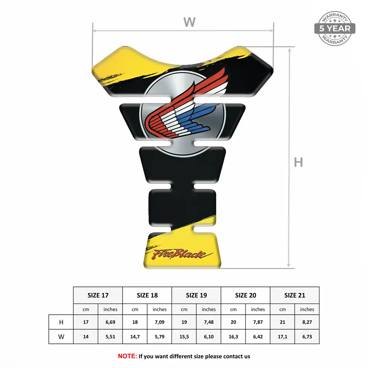Honda Tank Guard Fuse Motorbike Opulent Line