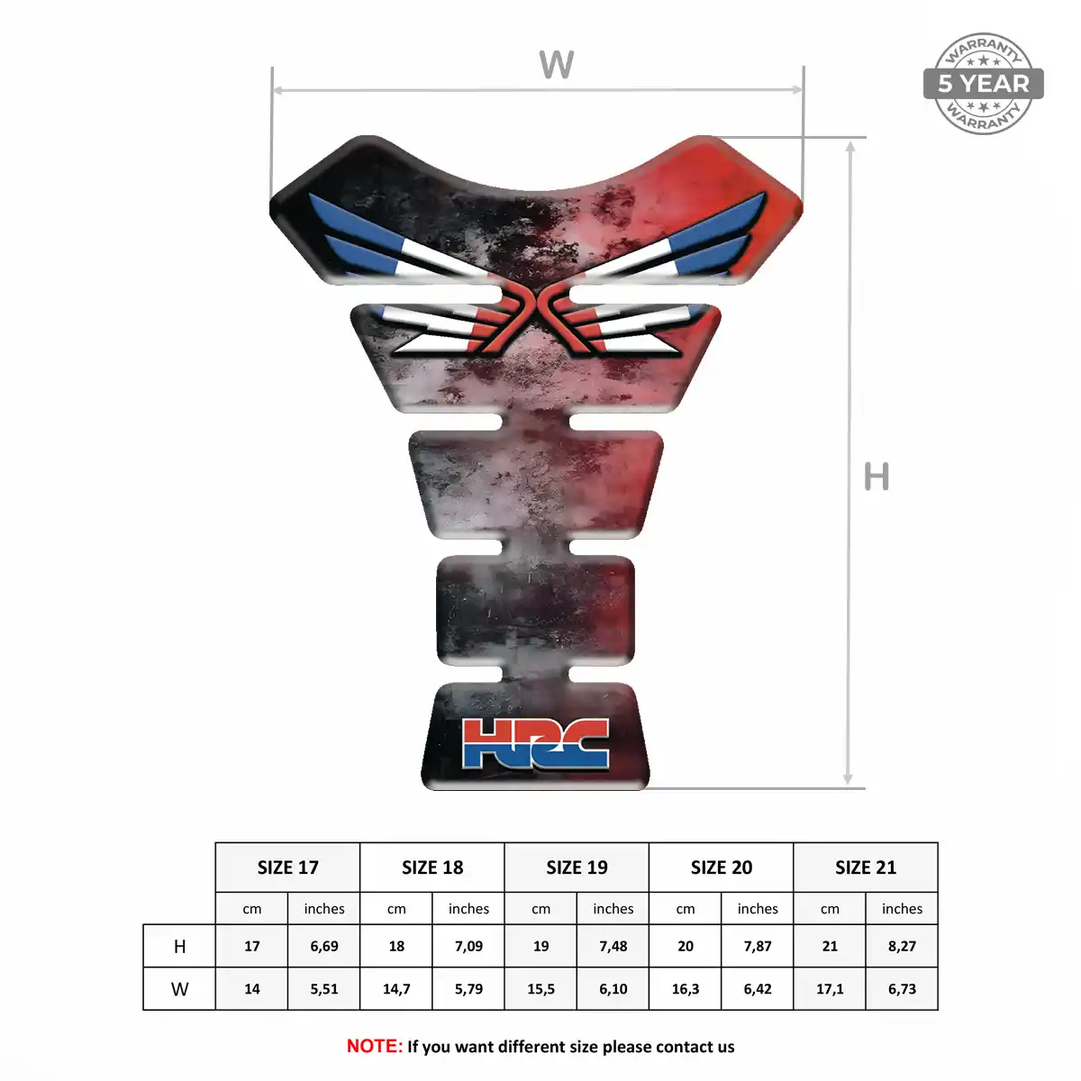 Honda Tank Guard Fuse Motorbike Prestige Line