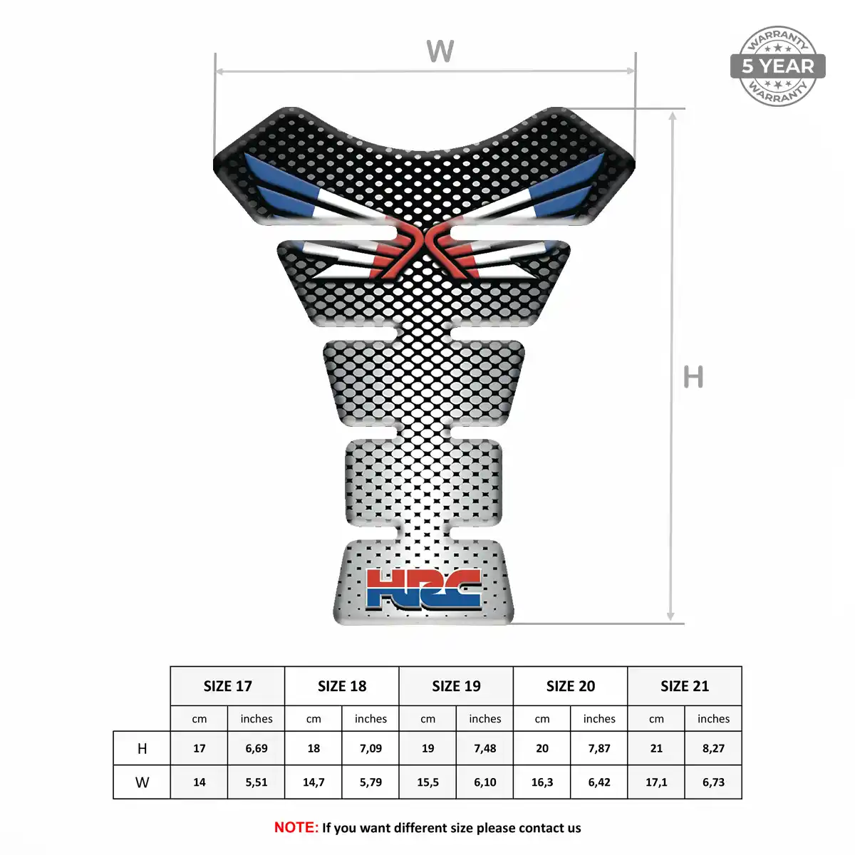 Honda Tank Guard Fuse Motorbike Refined Design