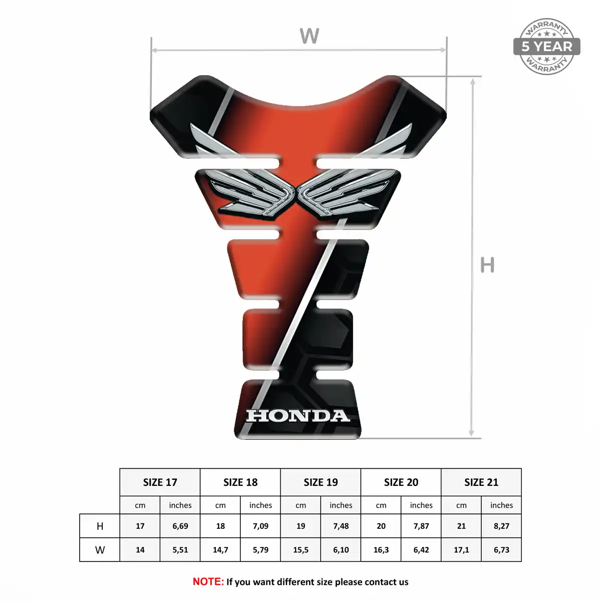 Honda Tank Guard Fuse Motorbike Superior Craft