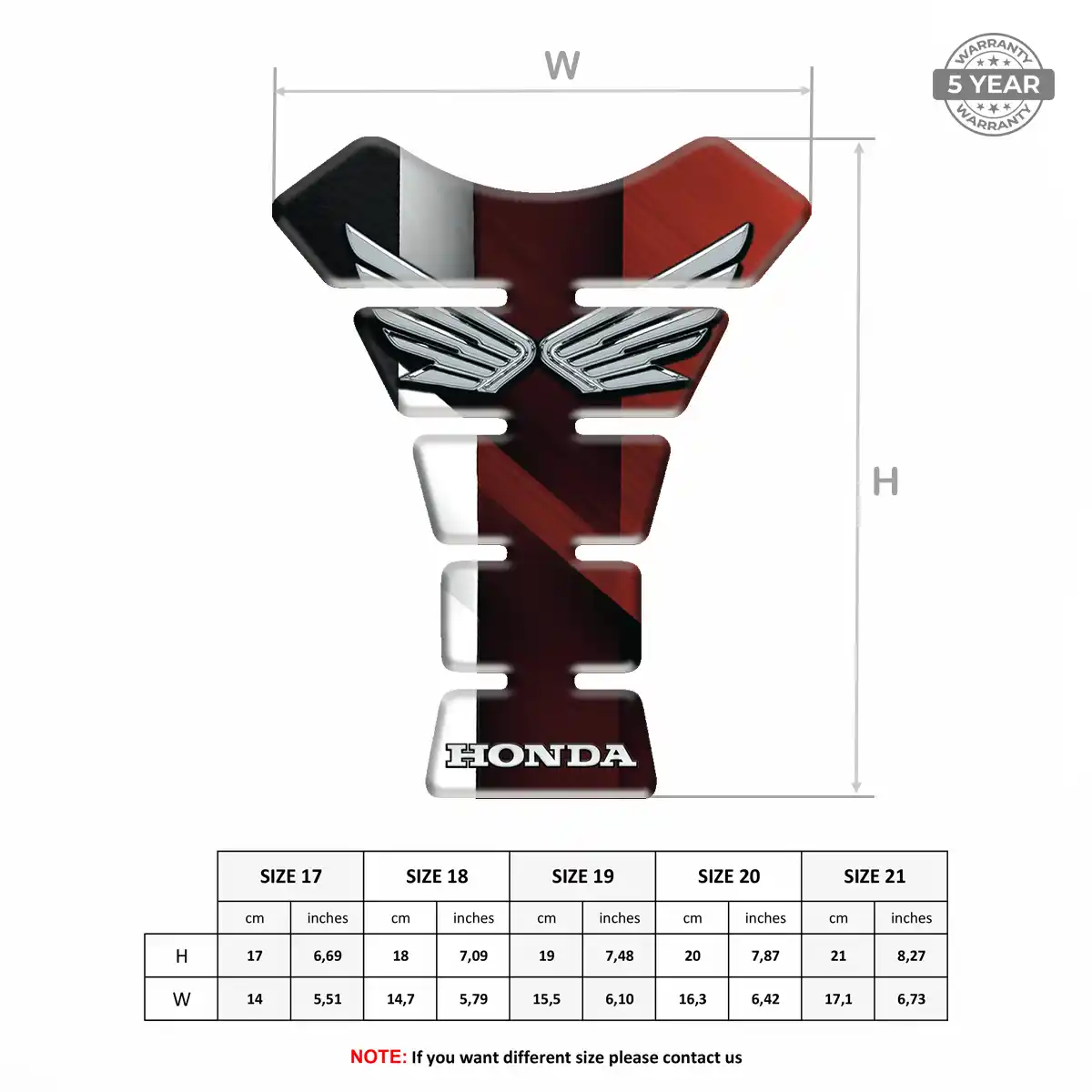 Honda Tank Guard Fuse Motorcycle Elite Edition