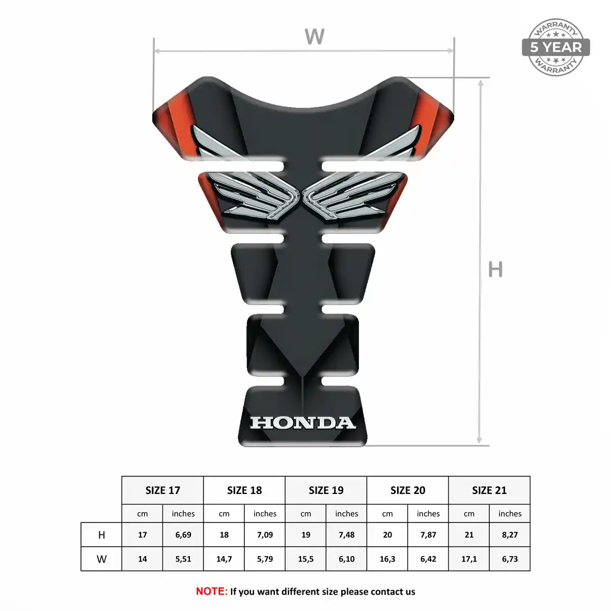 Honda Tank Guard Fuse Resin Luxe