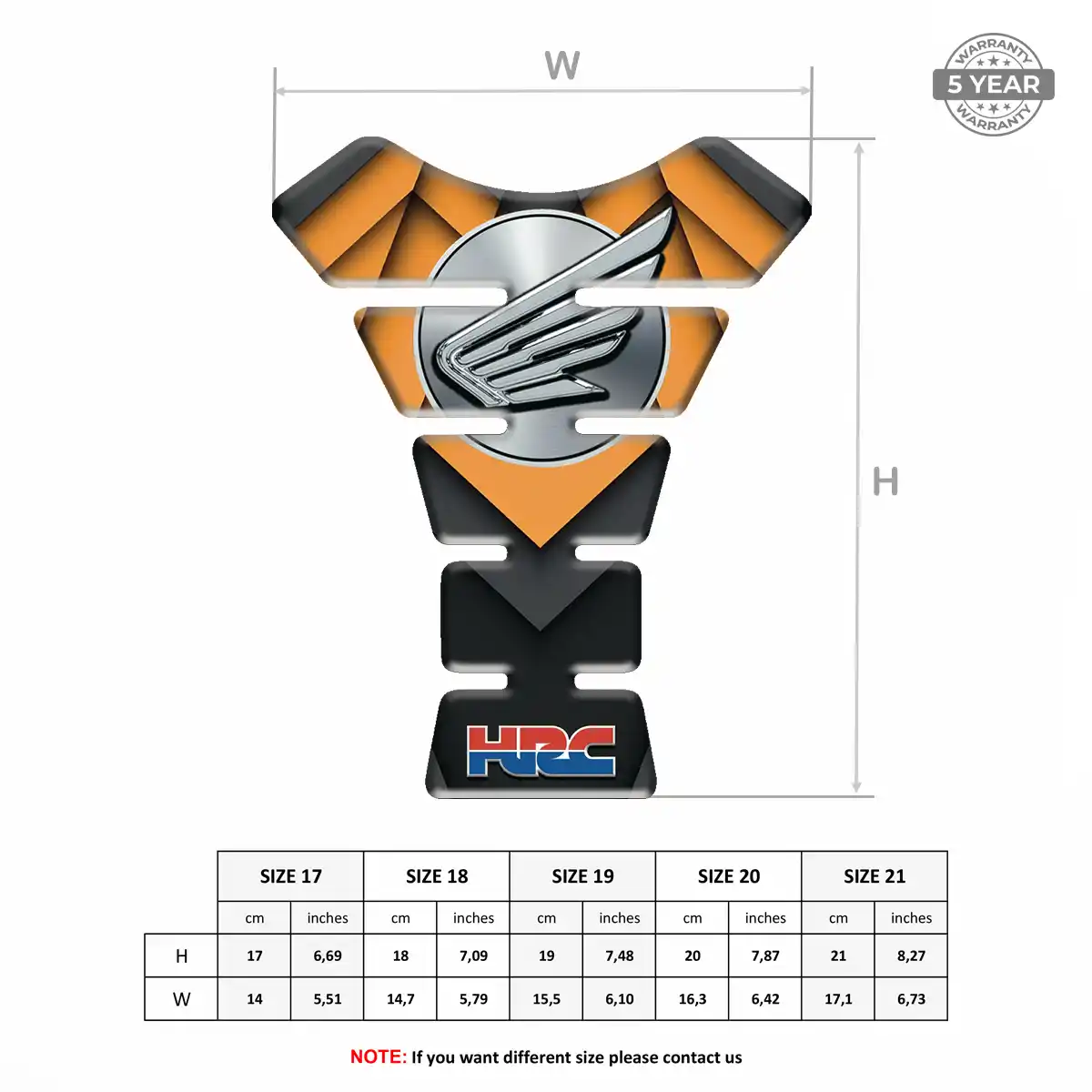 Honda Tank Guard Motorbike Exclusive Series