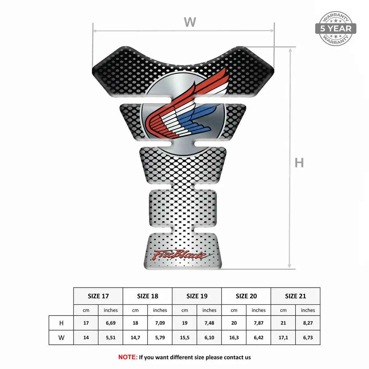 Honda Tank Guard Motorbike Signature Grade