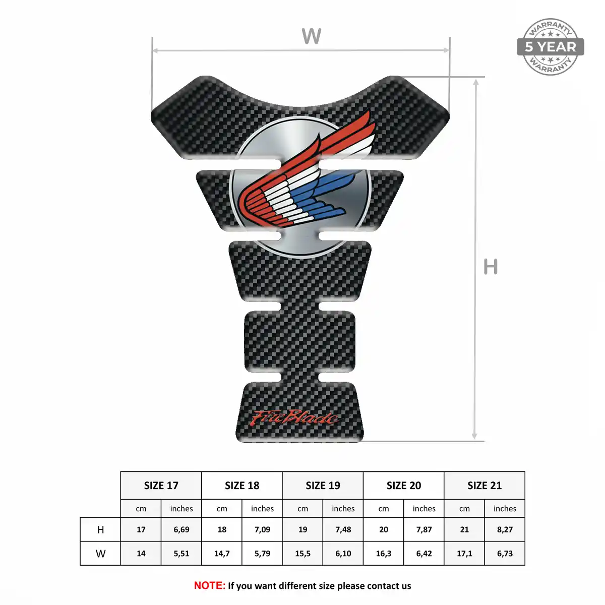 Honda Tank Guard Motorcycle Exclusive Series