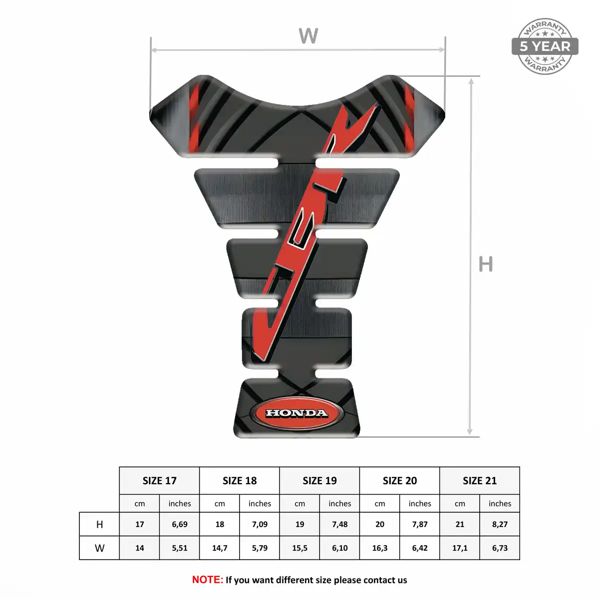 Honda Tank Guard Motorcycle Prestige Line