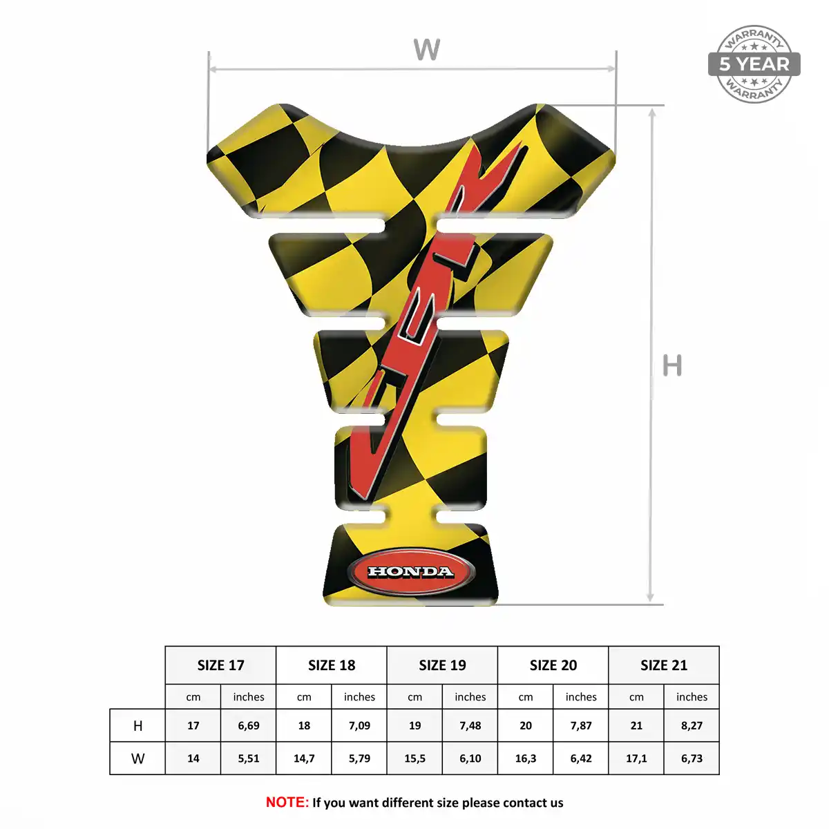 Honda Tank Guard Motorcycle Signature Grade