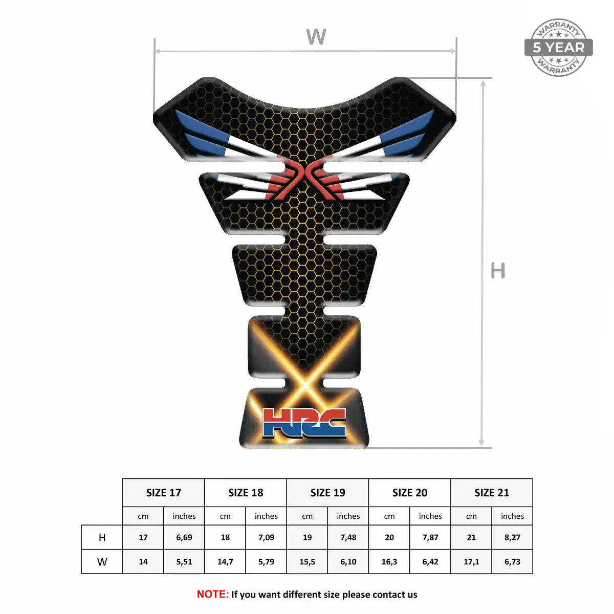 Honda Tank Guard Pad Deluxe Edition
