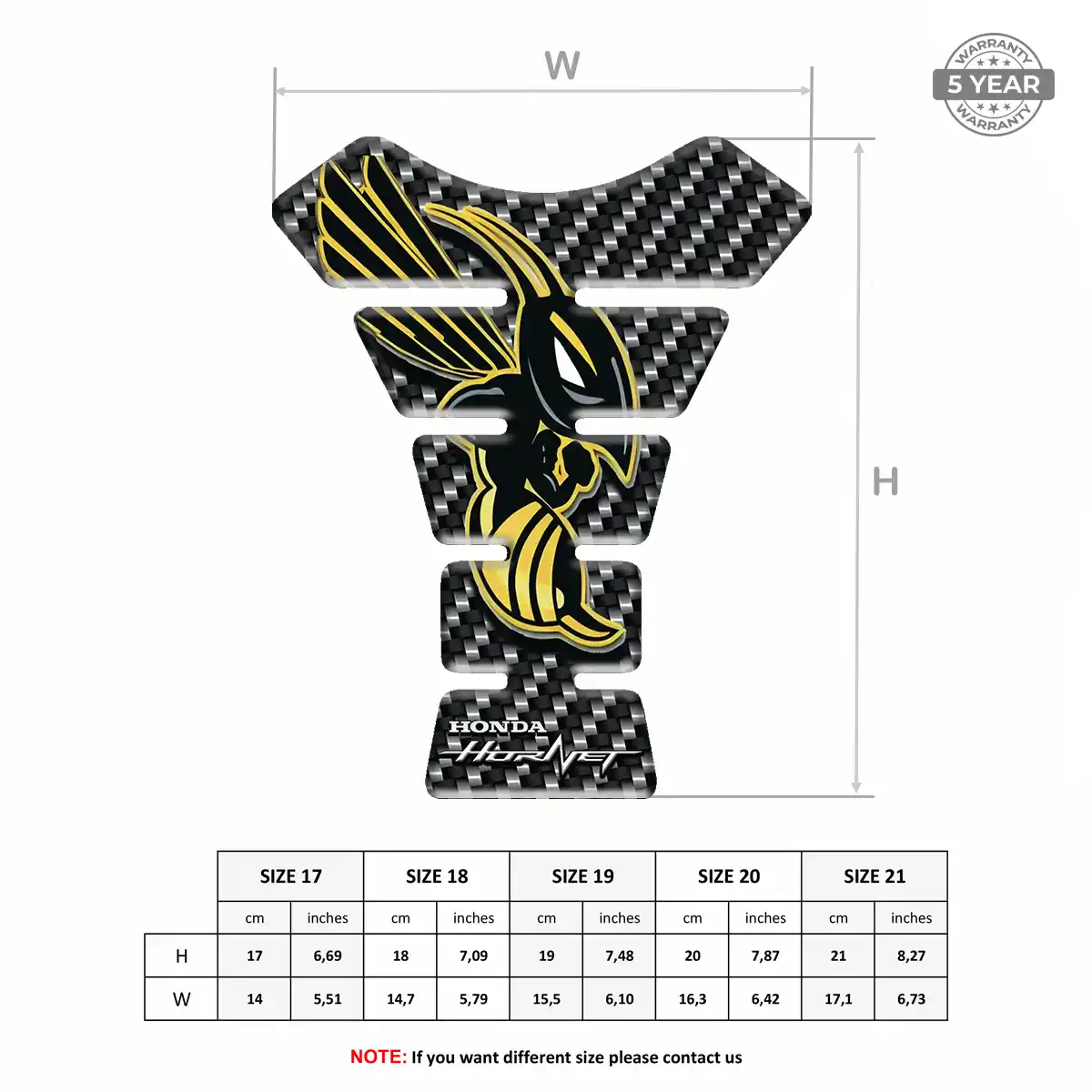 Honda Tank Guard Pad Motorbike Noble Edition