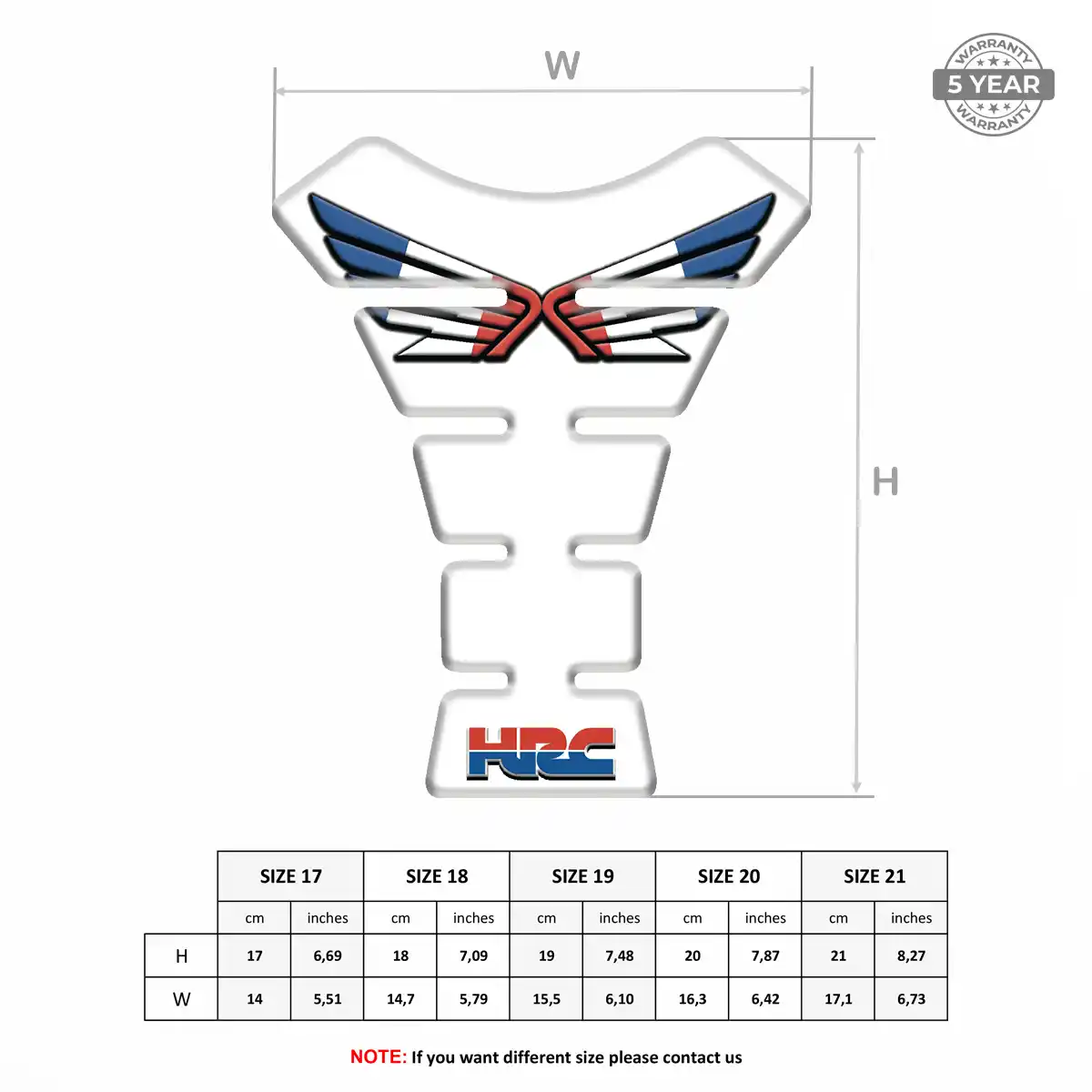 Honda Tank Guard Pad Motorcycle Elite Edition