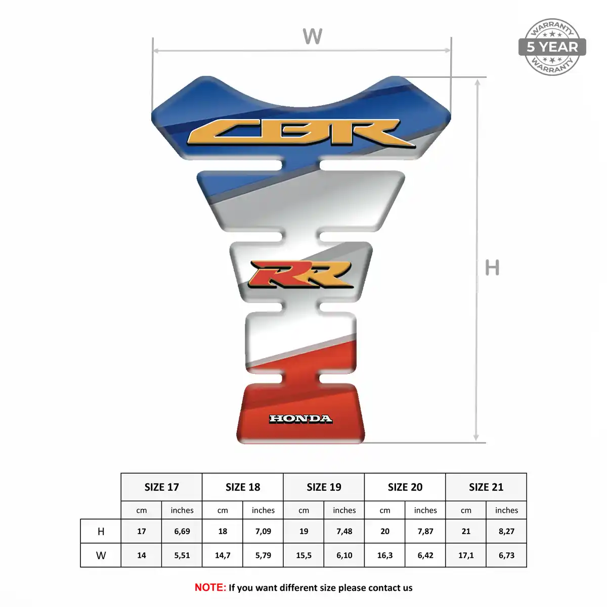 Honda Tank Guard Pad Motorcycle Exclusive Series