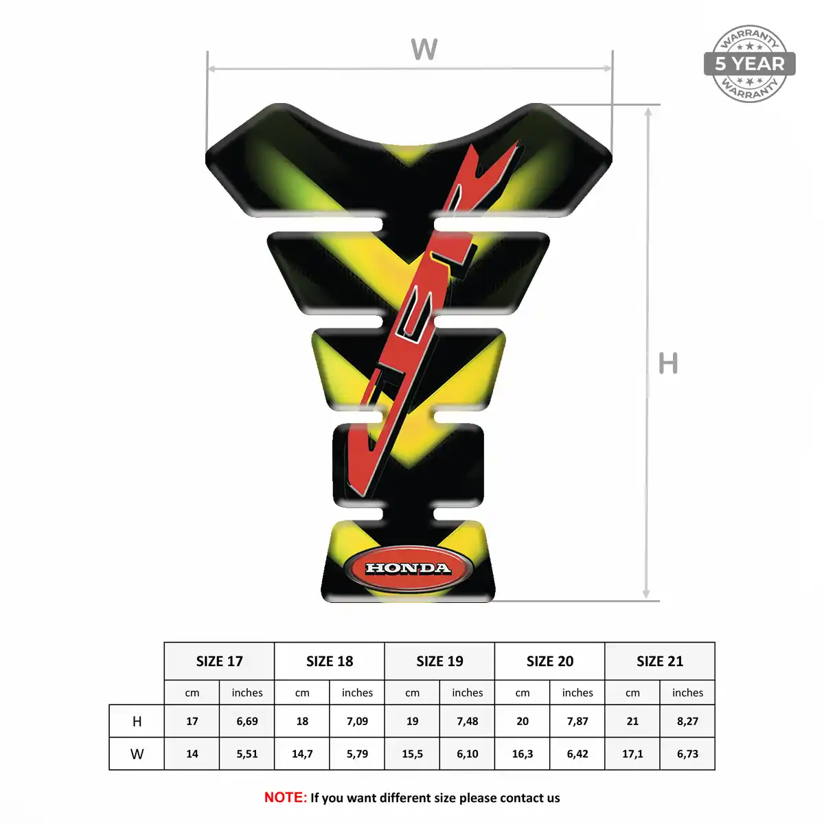 Honda Tank Guard Pad Opulent Line