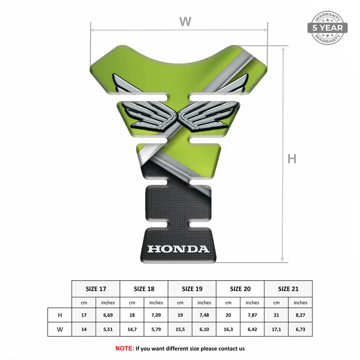 Honda Tank Guard Pad Refined Design