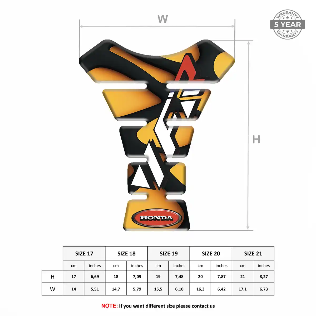 Honda Tank Guard Pad Signature Grade