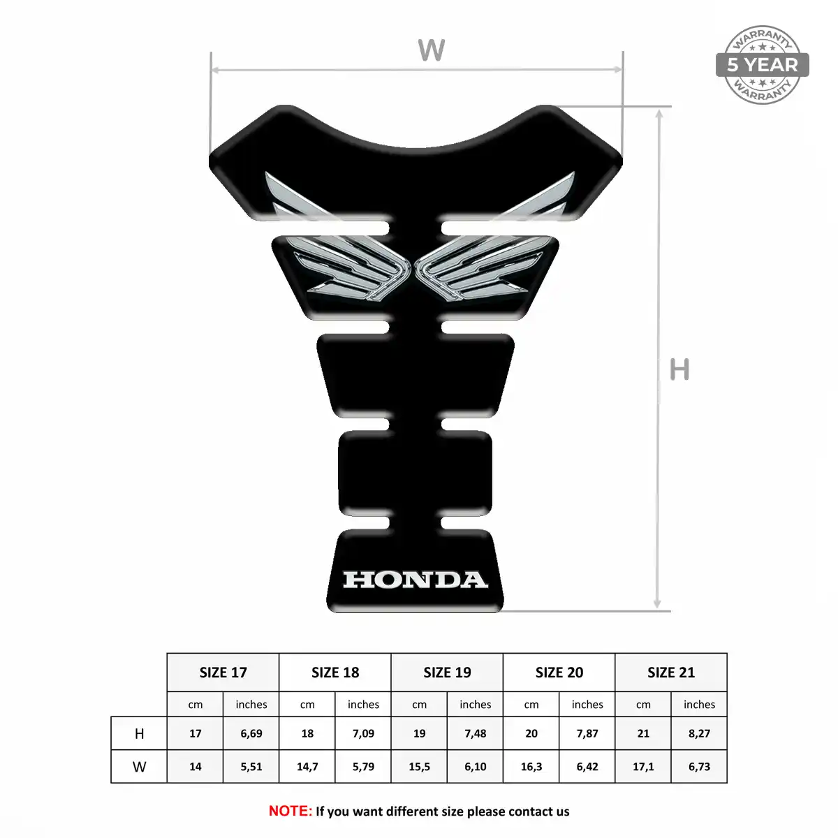 Honda Tank Guard Pad Superior Craft