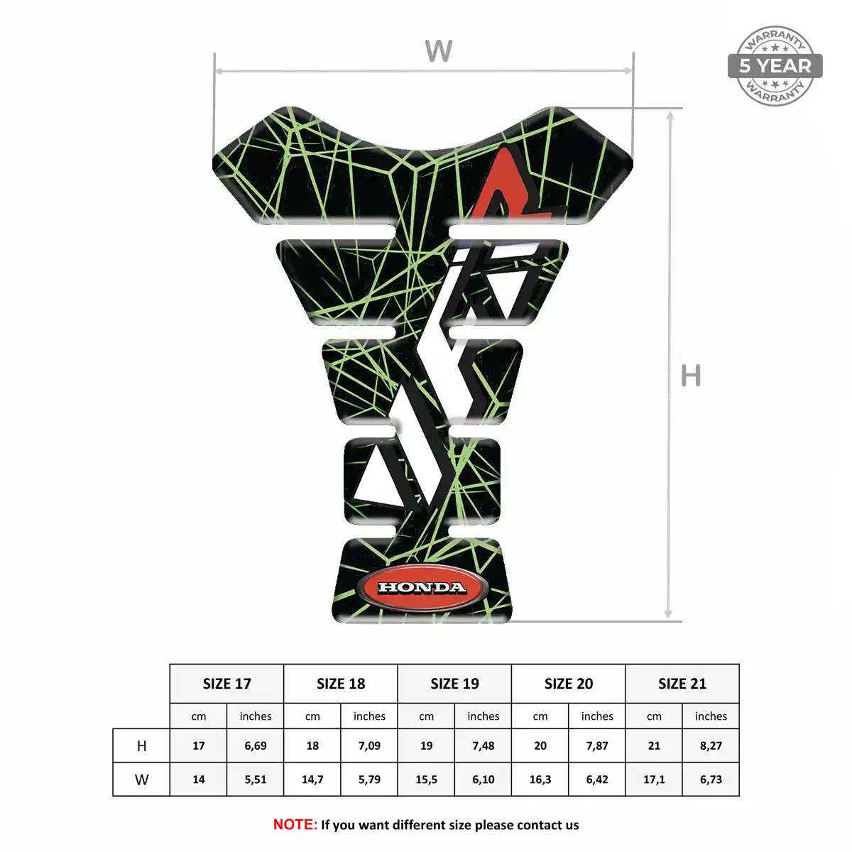 Honda Tank Guard Pads Elite Edition