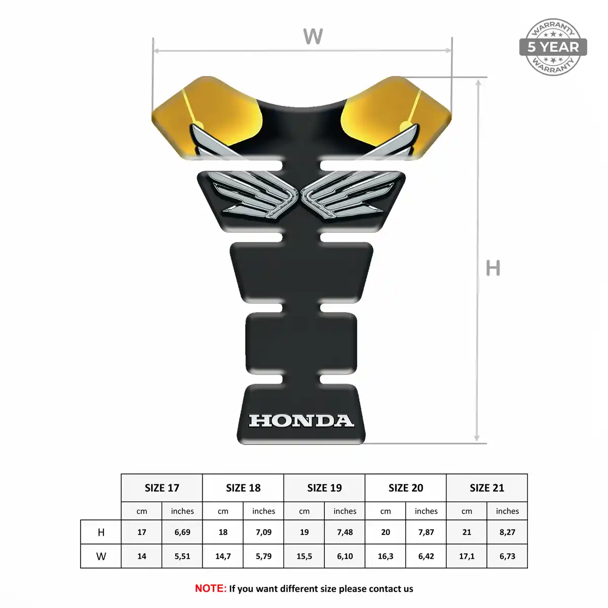 Honda Tank Guard Pads Motorcycle Exclusive Series