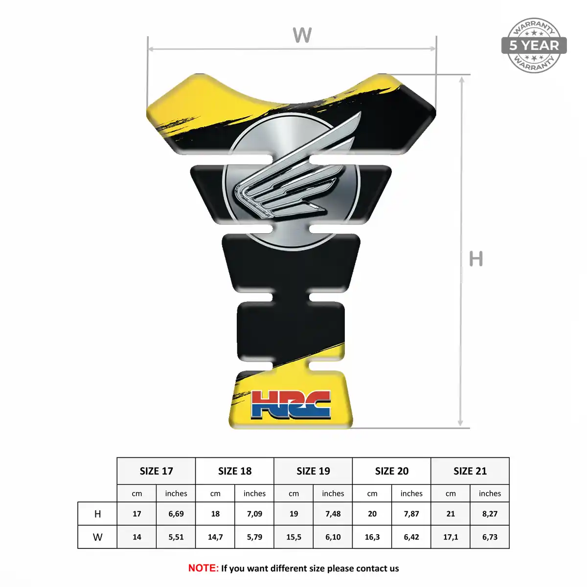 Honda Tank Guard Pads Motorcycle Signature Grade