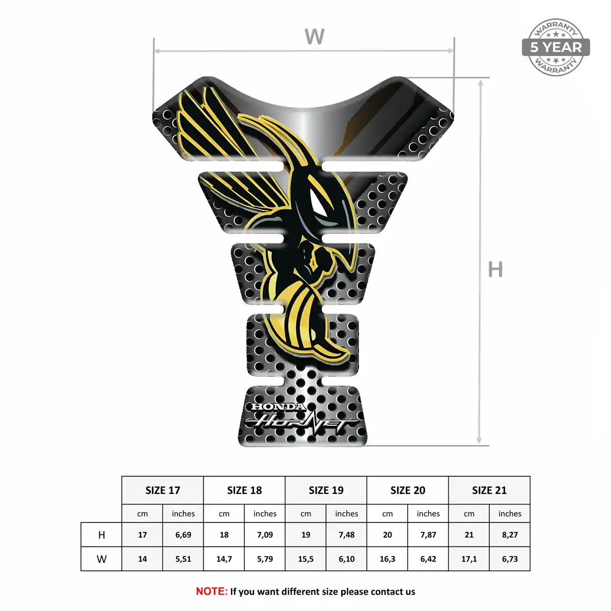 Honda Tank Guard Pads Motorcycle Sleek Style