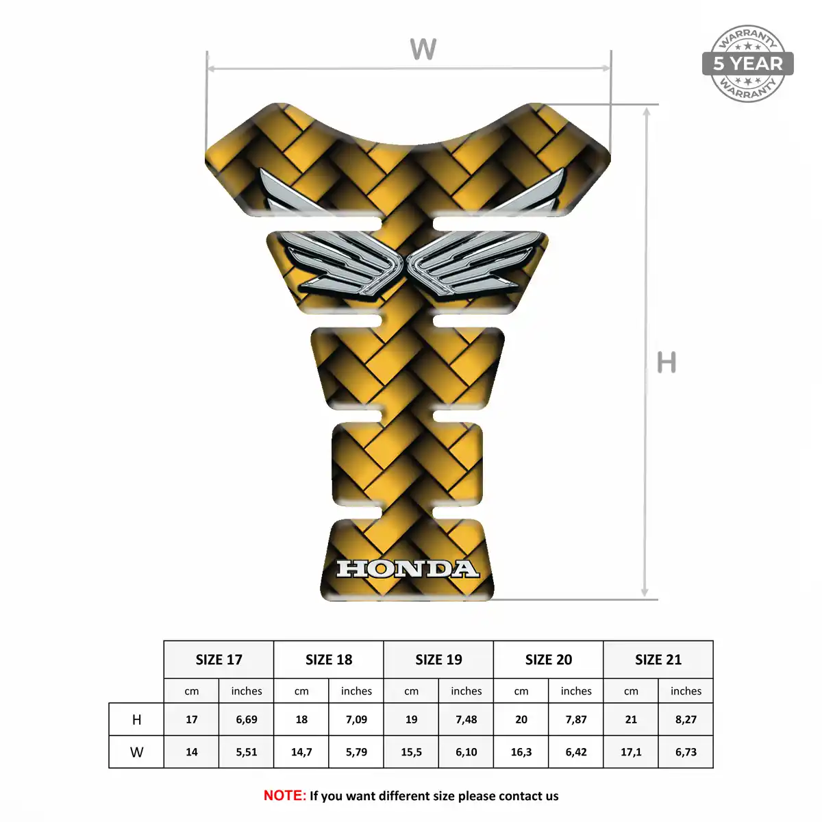 Honda Tank Guard Pads Noble Edition