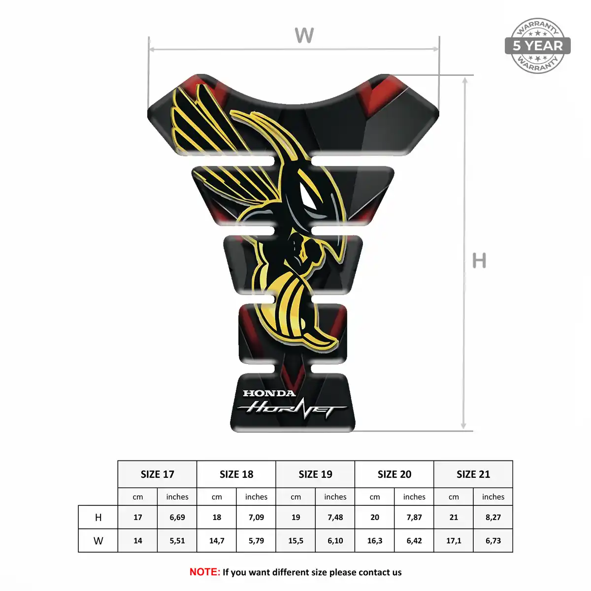 Honda Tank Guard Pads Resin Luxe