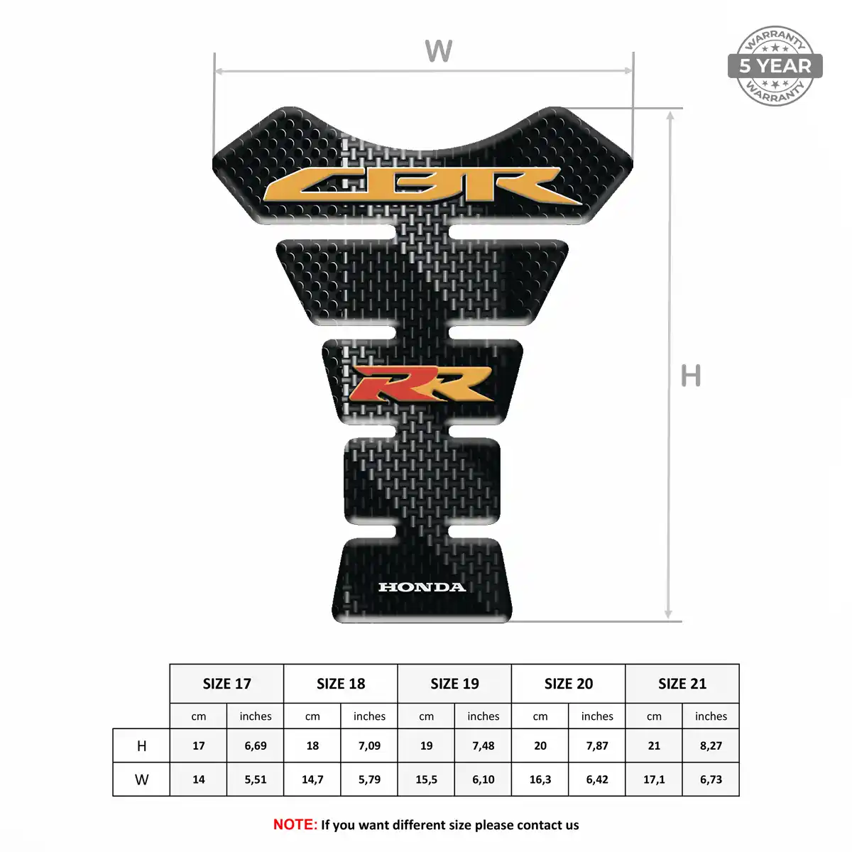 Honda Tank Guard Protector Motorbike Exclusive Series