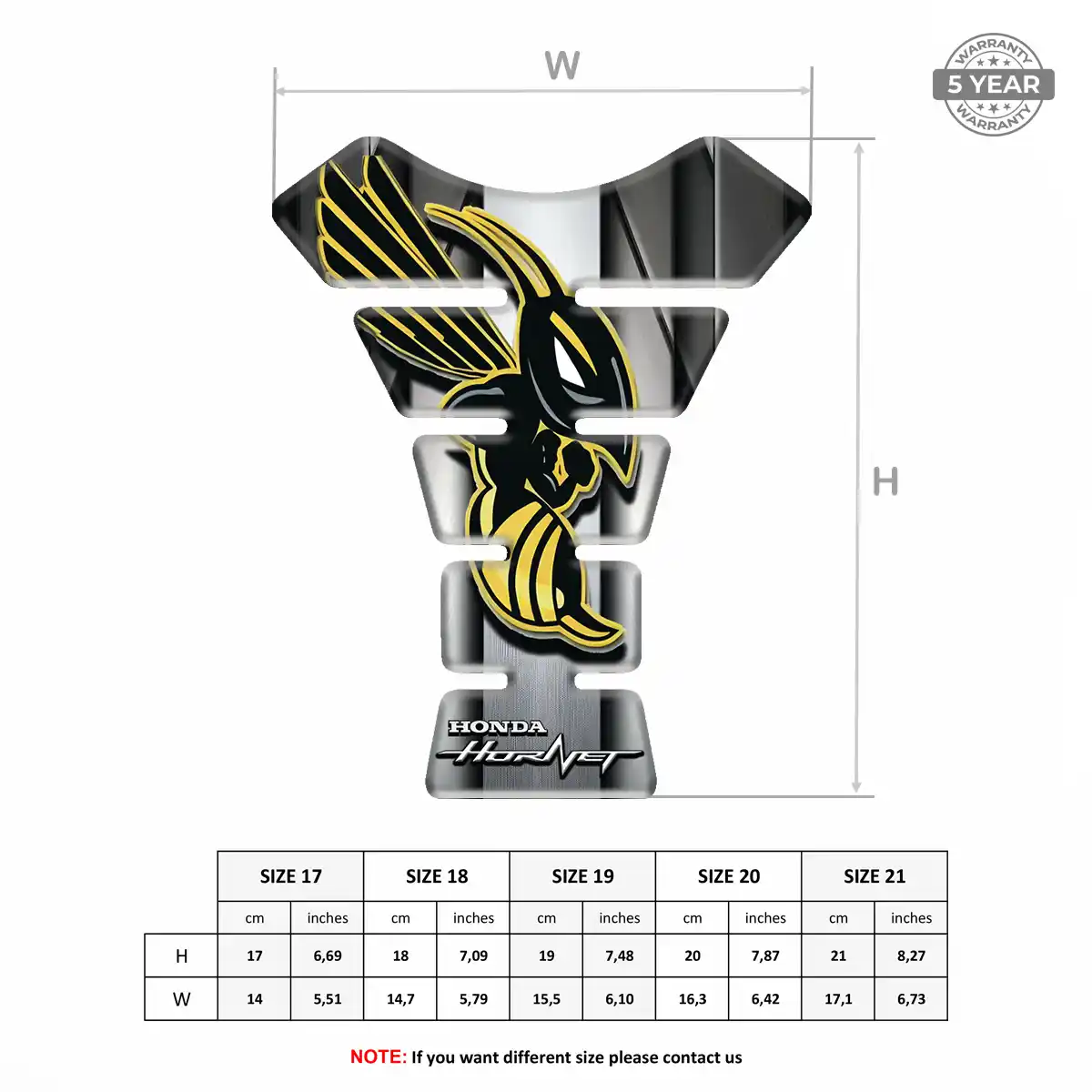 Honda Tank Guard Protector Motorbike Prestige Line