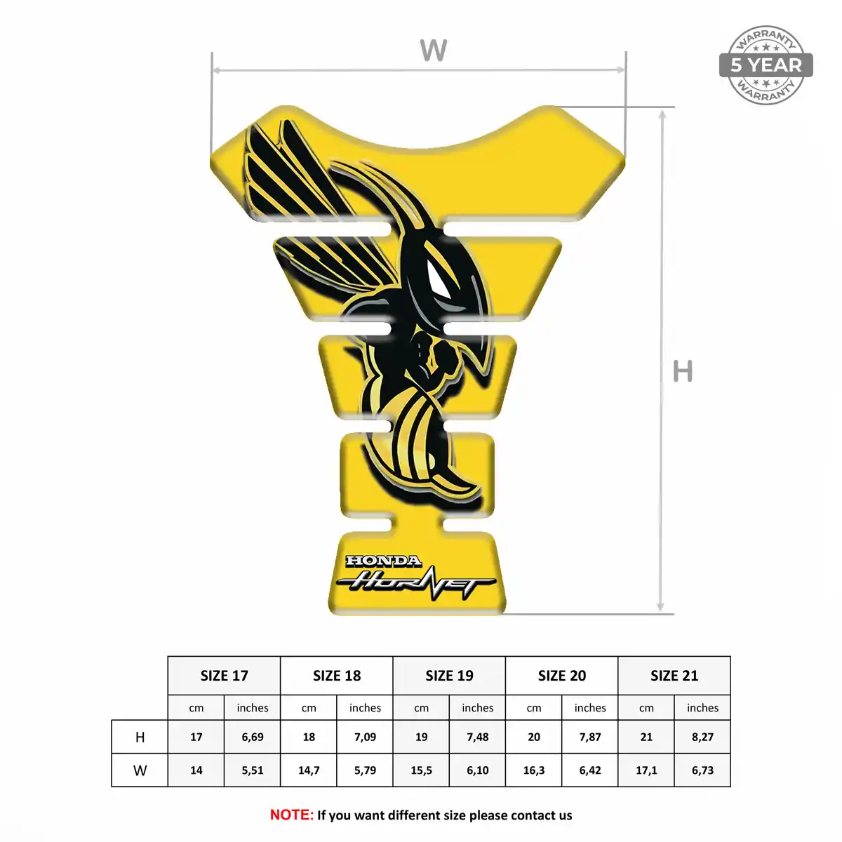 Honda Tank Guard Protector Motorbike Signature Grade