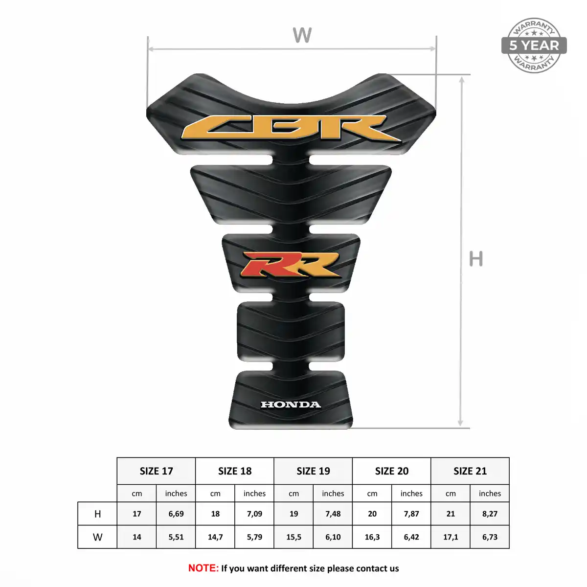Honda Tank Guard Protector Motorcycle Noble Edition