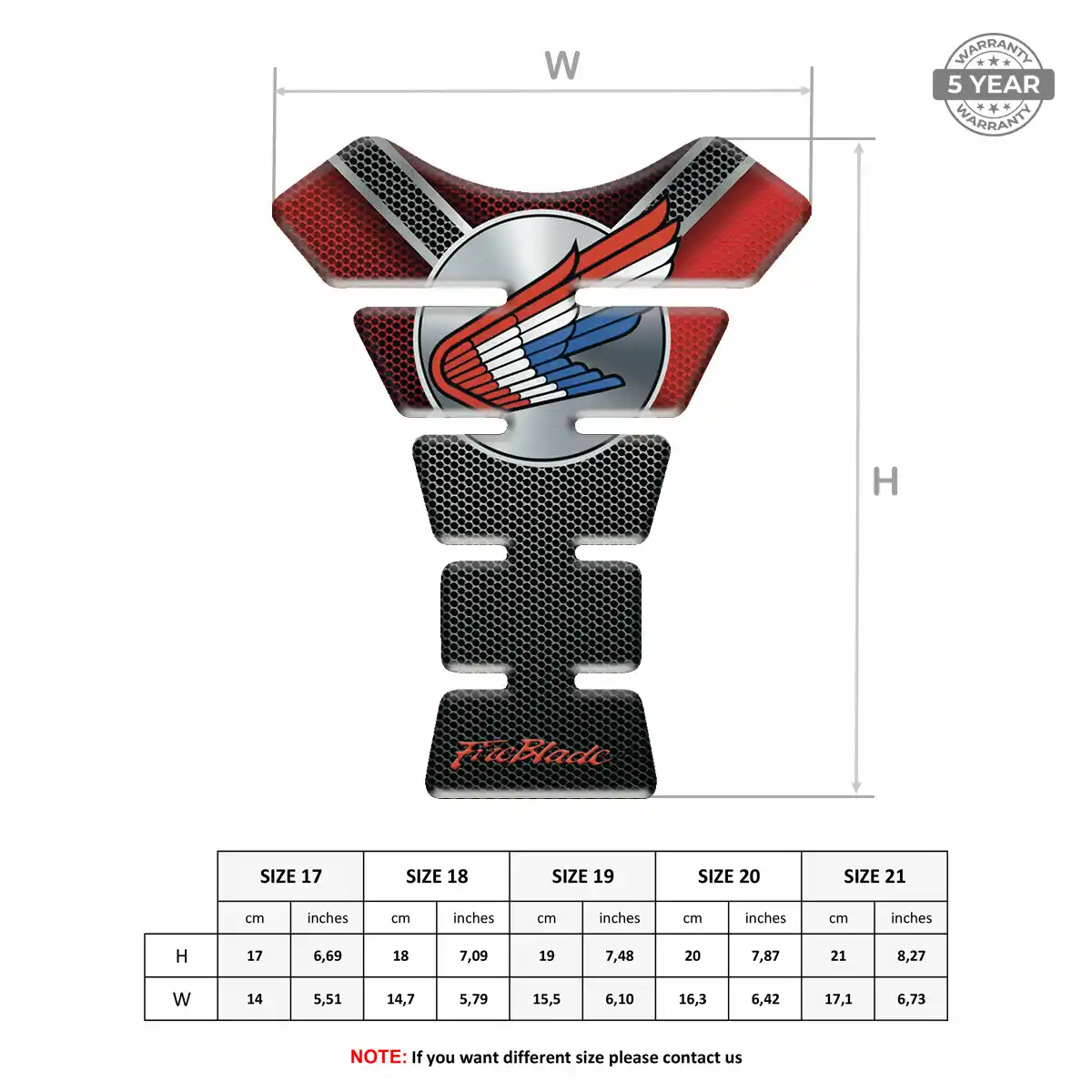 Honda Tank Guard Protector Prime Quality