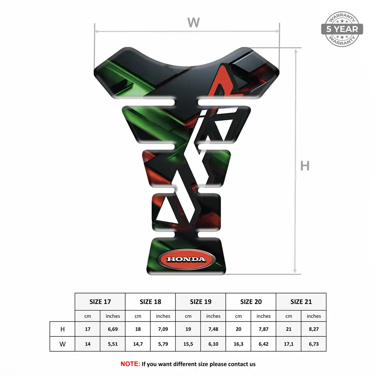 Honda Tank Guard Protector Refined Design