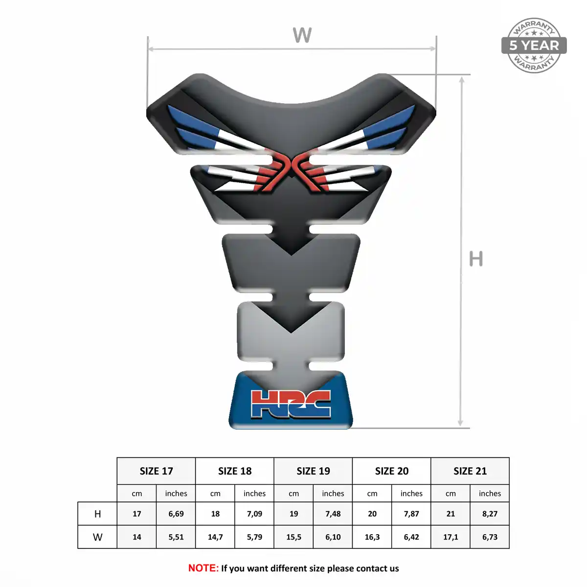 Honda Tank Guard Resin Elite