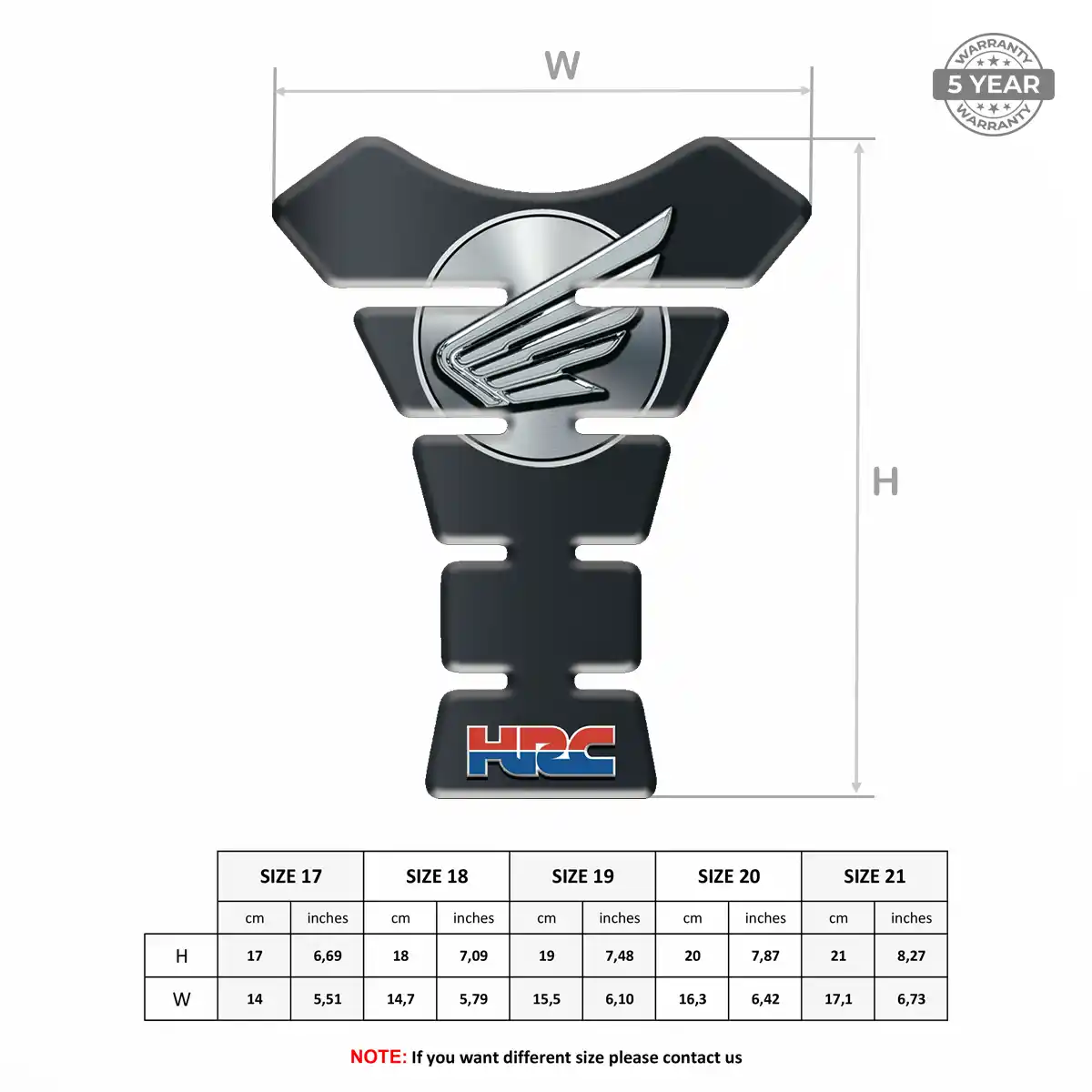 Honda Tank Guard Resin Luxe