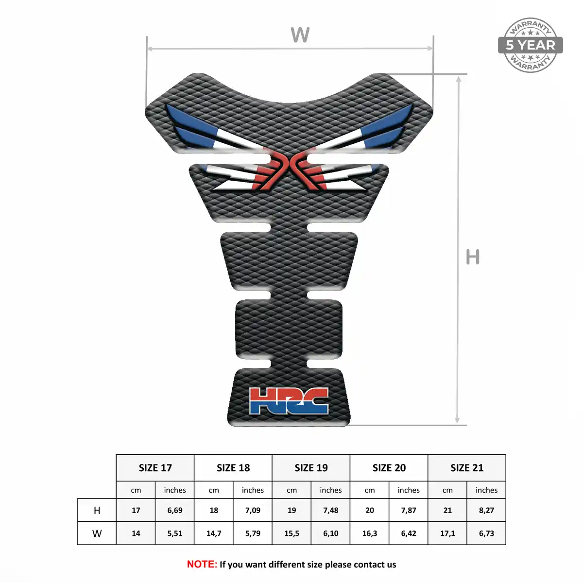 Honda Tank Guards Motorbike Elite Finish