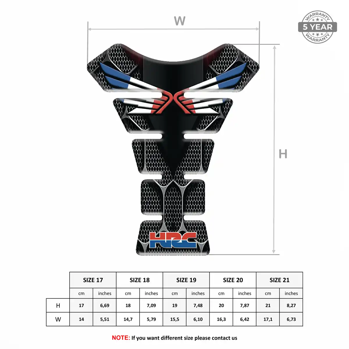 Honda Tank Guards Motorbike Opulent Line