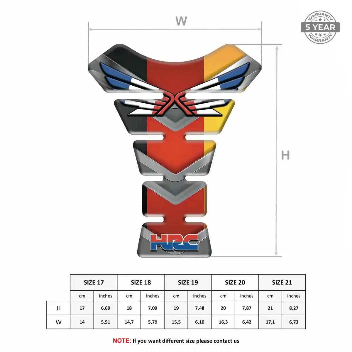 Honda Tank Guards Motorbike Prestige Line