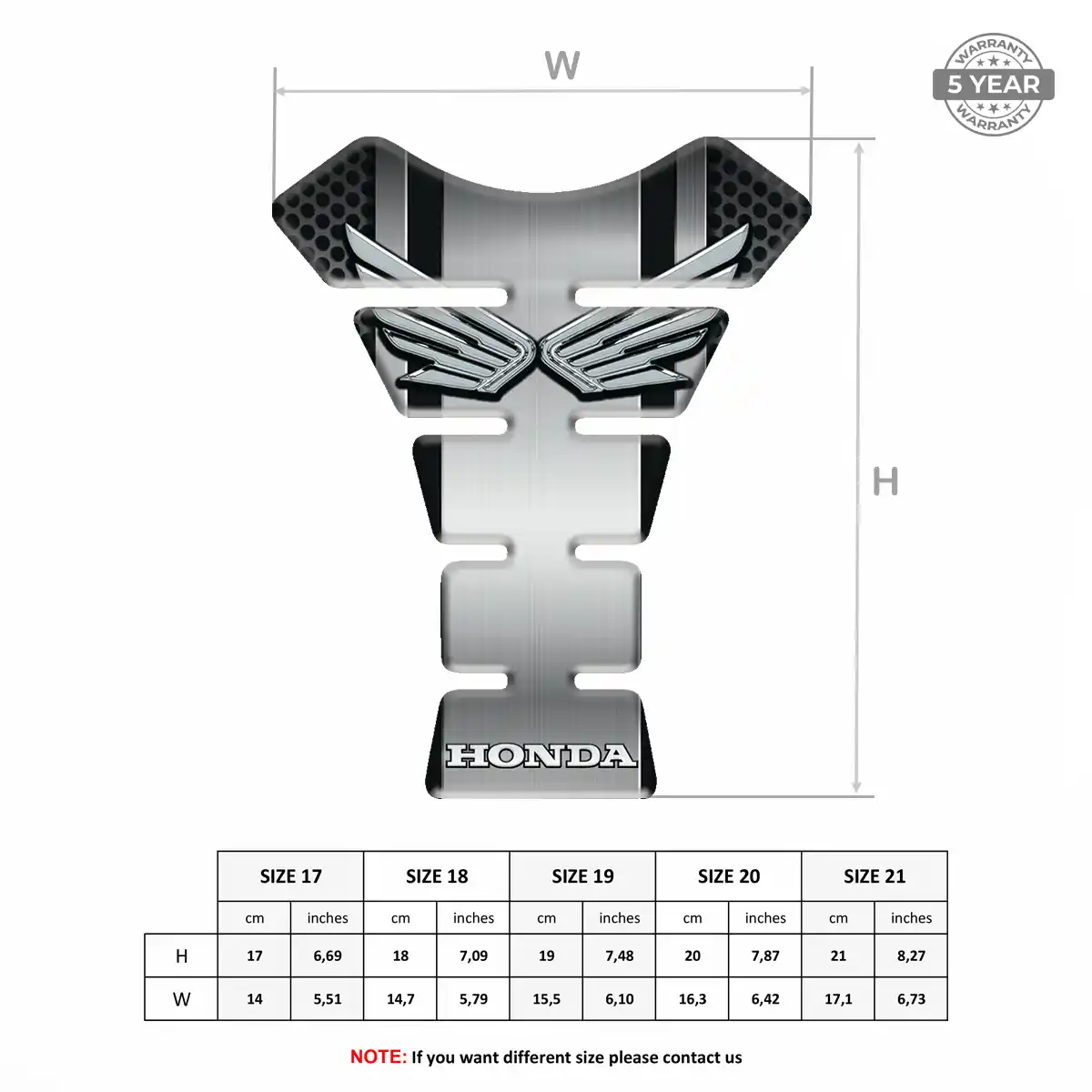 Honda Tank Guards Motorbike Resin Elite