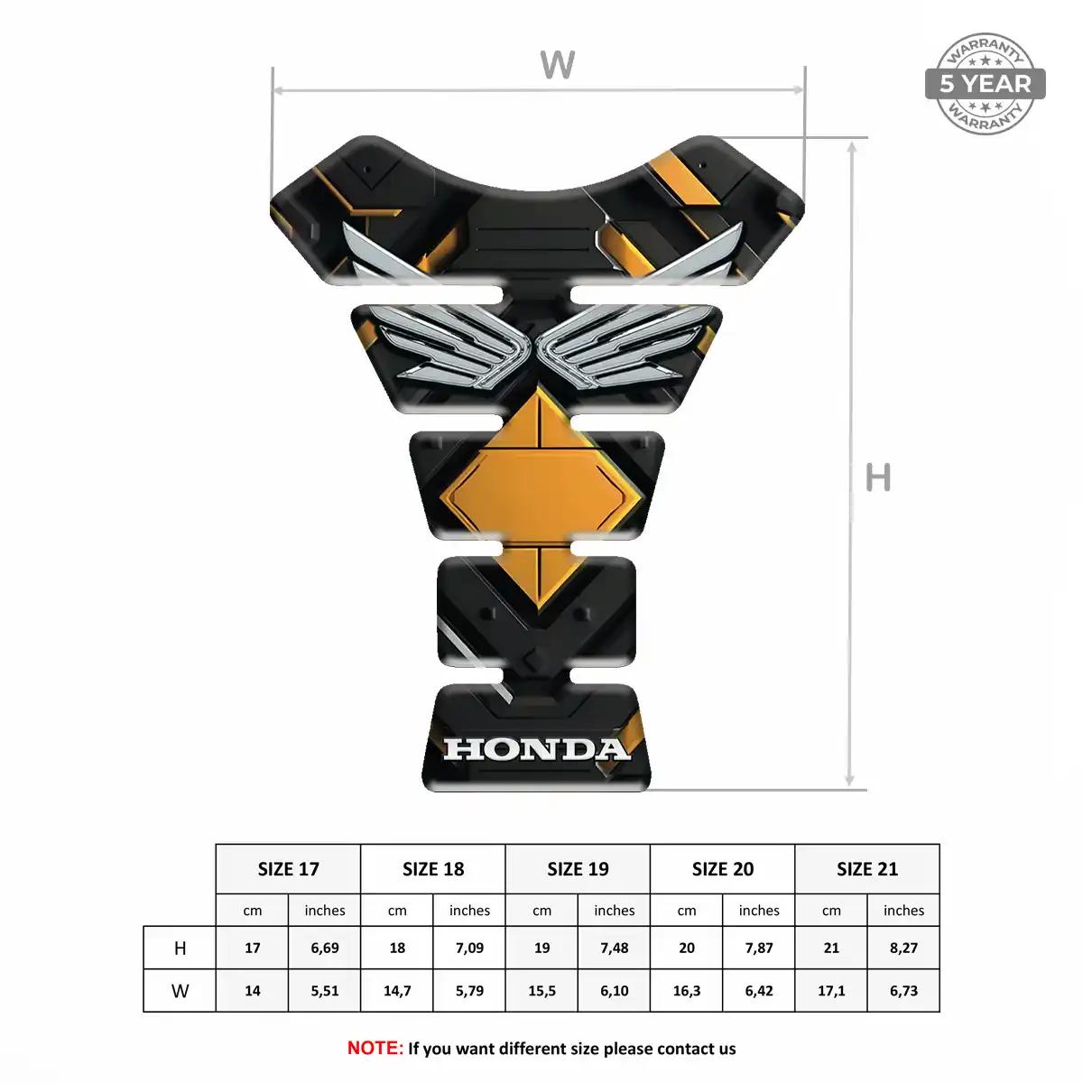Honda Tank Knee Pad Prime Quality