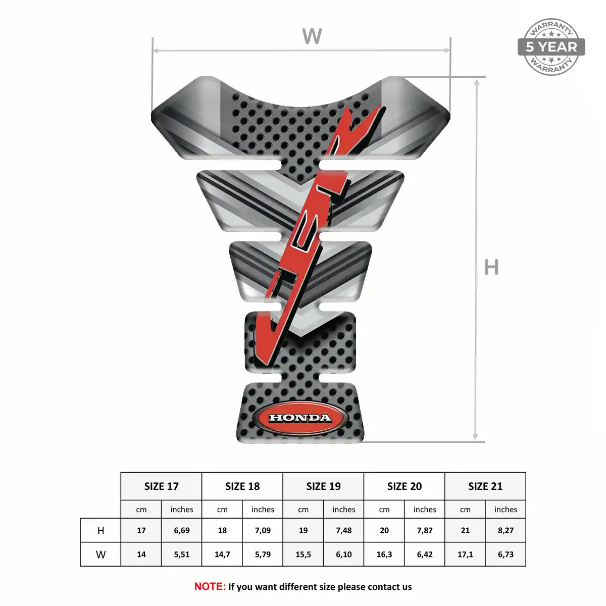 Honda Tank Knee Pad Refined Design