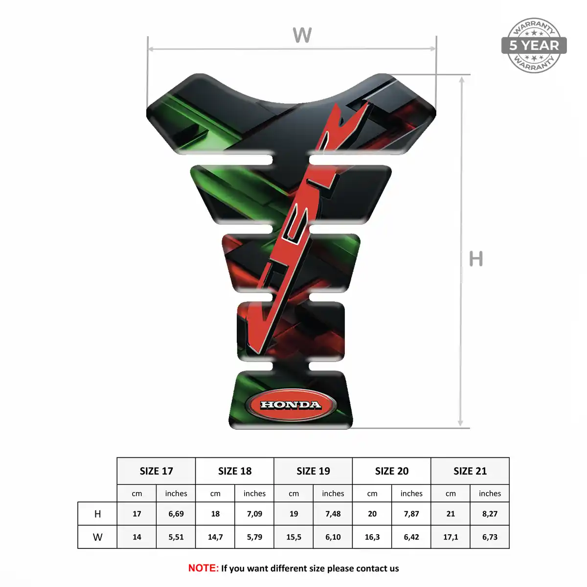 Honda Tank Pad Elite Edition