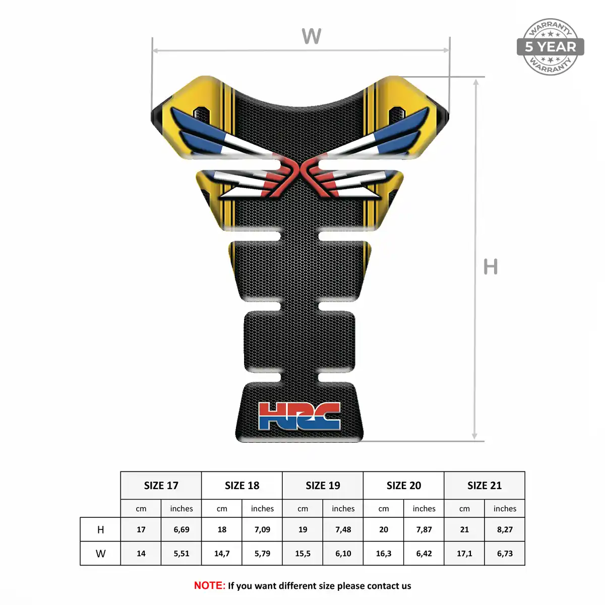 Honda Tank Pad Fuse Elite Edition